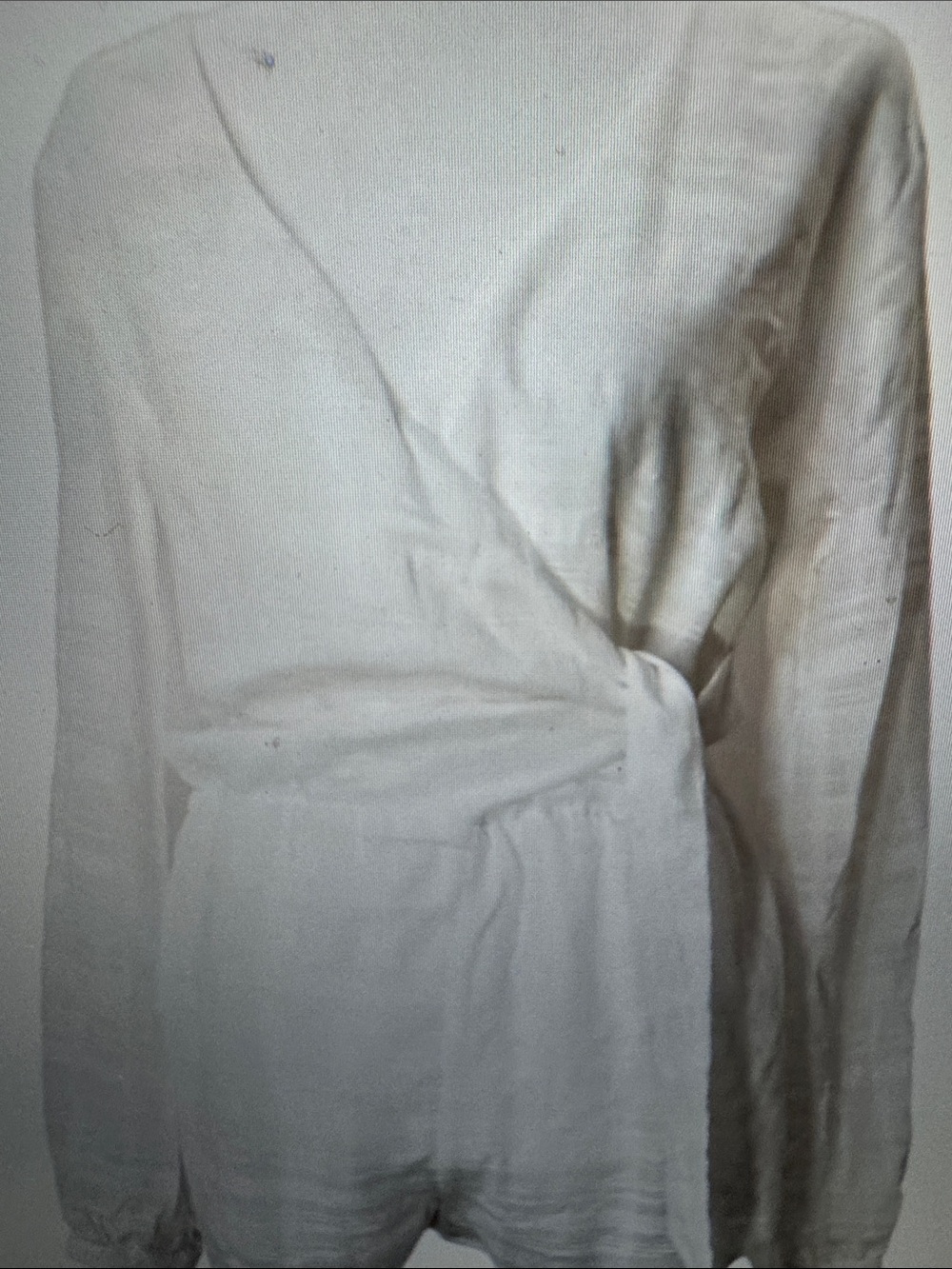 Women’s Cream Wrap Jumpsuit